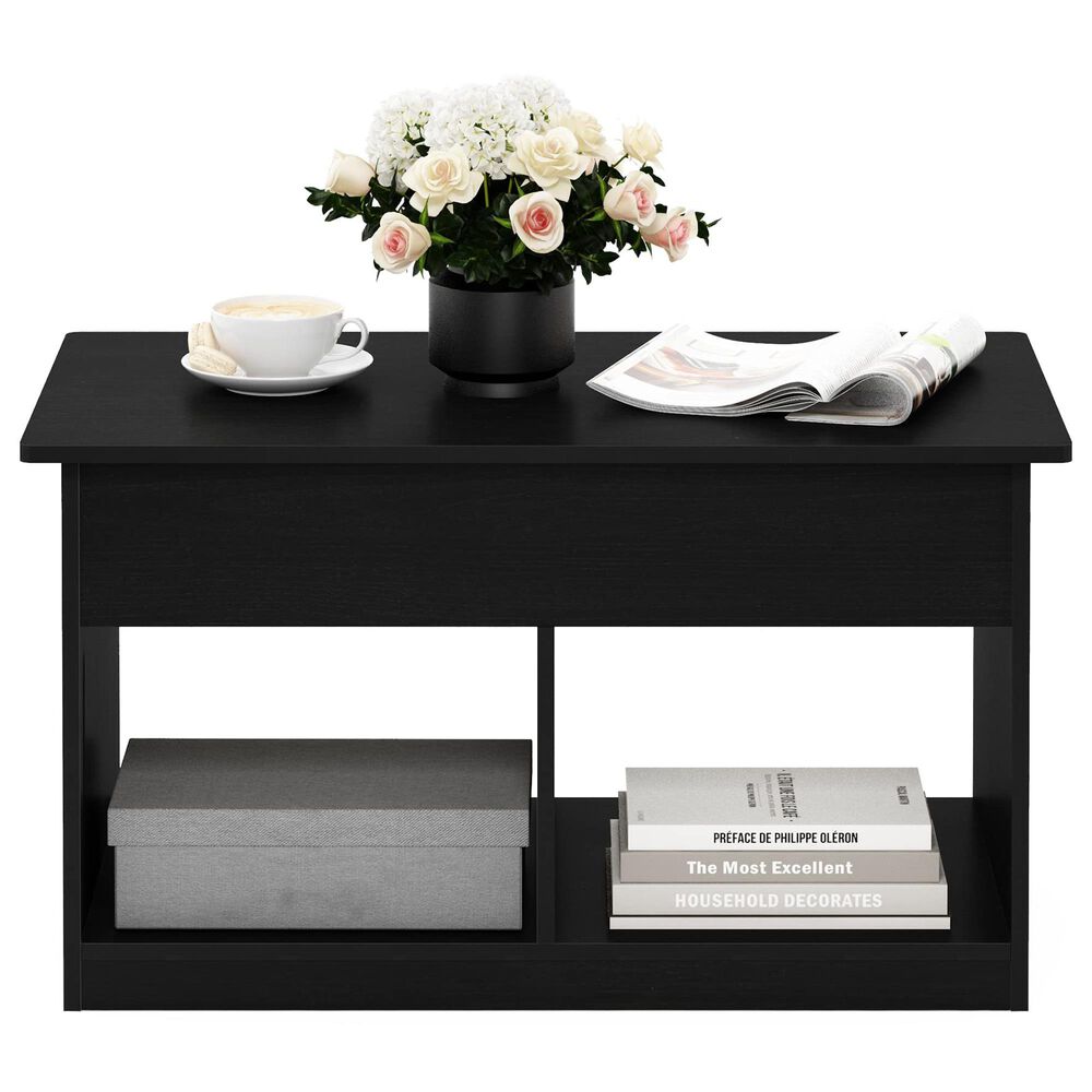 HOMLUX 2-Cube Lift Top Coffee Table in Americano, , large