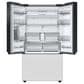 Samsung Bespoke Bespoke 30.1 Cu. Ft. 3-Door French Door Refrigerator - White Glass Panels Included, , large