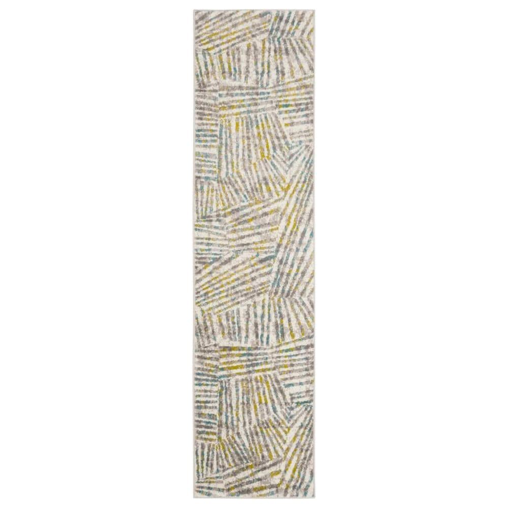 Safavieh Skyler SKY191G 2" x 8" Gray and Green Runner, , large