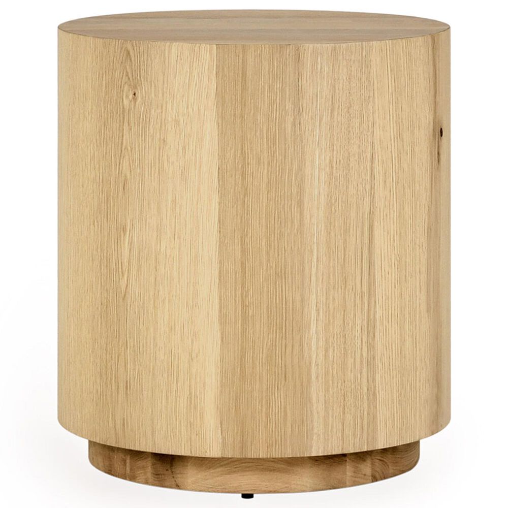 Classic Home Layne 20" Round End Table in Natural, , large