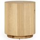Classic Home Layne 20" Round End Table in Natural, , large