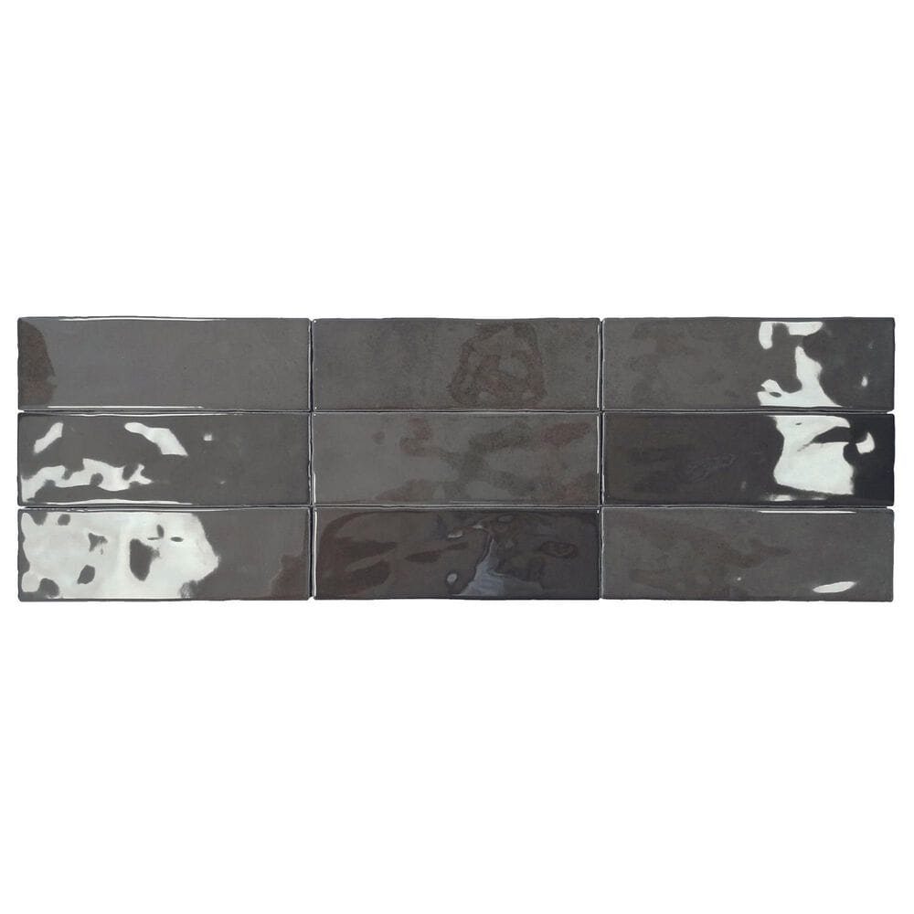 Emser Passion Nero 3&quot; x 8&quot; Glossy Porcelain Tile, , large