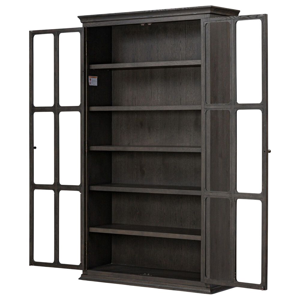 Four Hands Bolton Dawes China Cabinet in Smoked Black Oak, , large