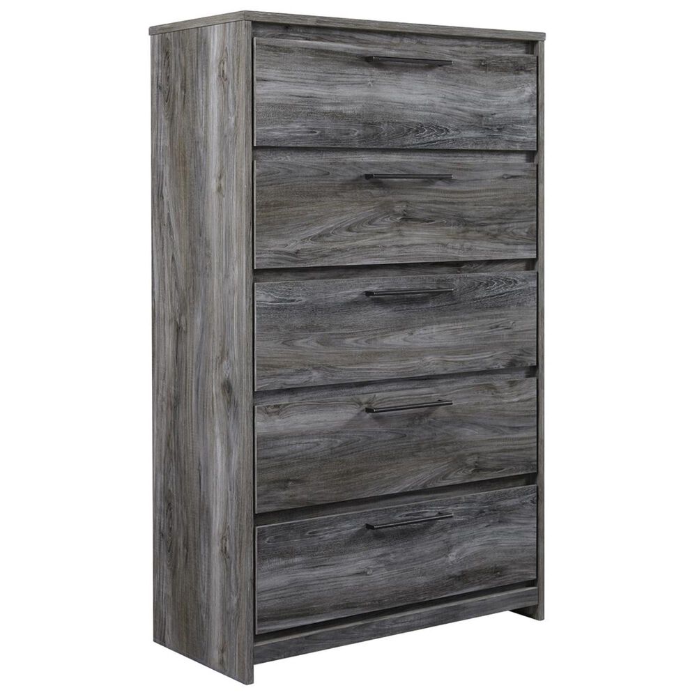 Signature Design by Ashley Baystorm 5 Drawer Chest in Smoke Gray, , large