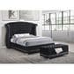 Pacific Landing Barzini Queen Bed in Black/Chrome, , large