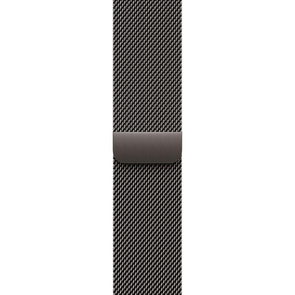 Apple Watch Series 11 (GPS+Cellular) 42mm Titanium Case with Milanese Loop in Slate and 2-Year AppleCare+, , large