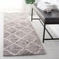 Safavieh Parma Shag PMA521G 2"3" x 8" Grey and Cream Runner, , large