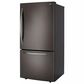LG 25.5 Cu. Ft. Bottom Mount Refrigerator in PrintProof Black Stainless Steel, , large