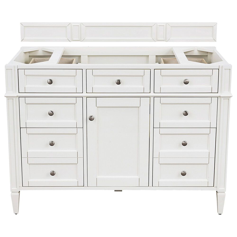 James Martin Brittany 48" Single Bathroom Vanity in Bright White, , large