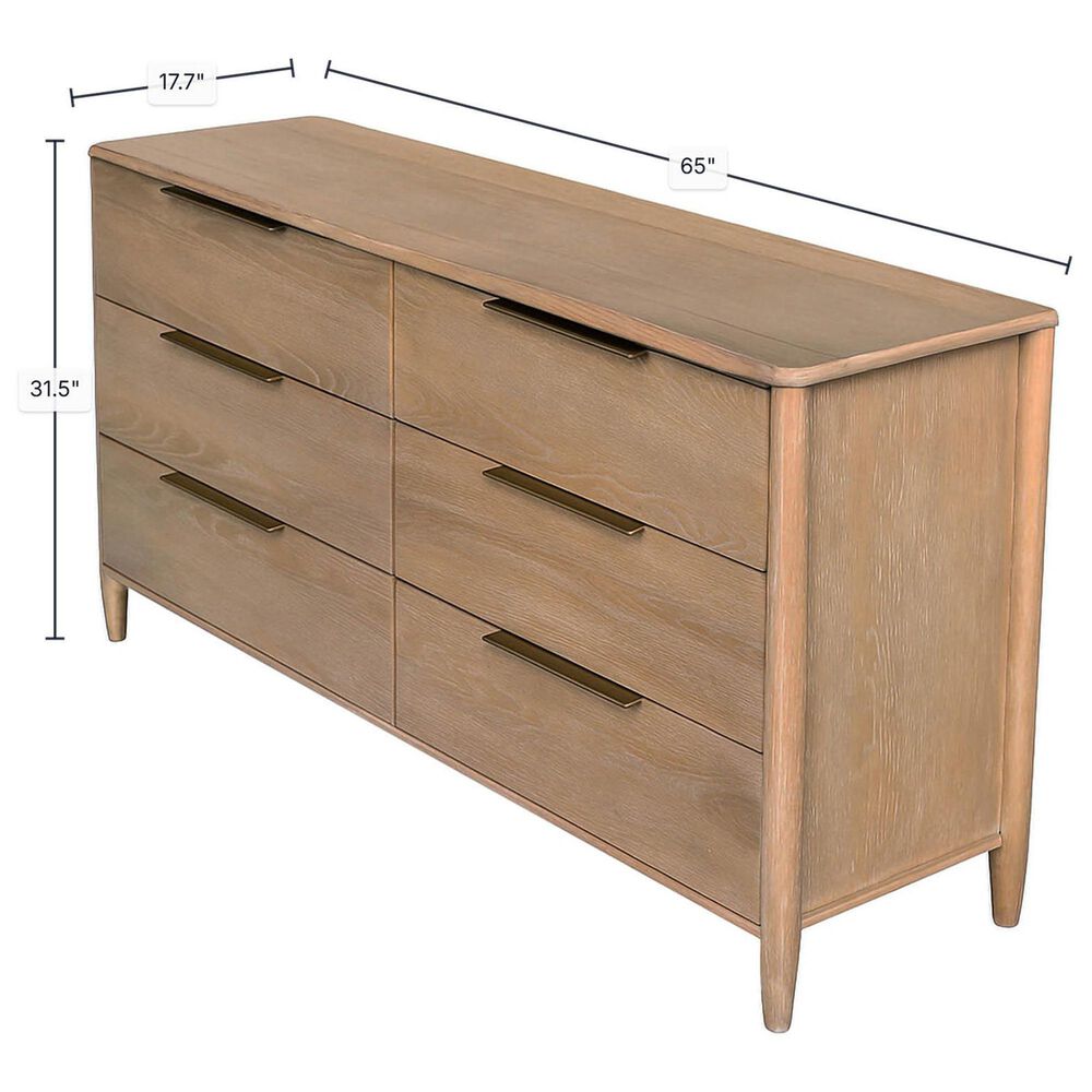Canyon Hills Kamelia 6 Drawer Dresser Only in Sand, , large
