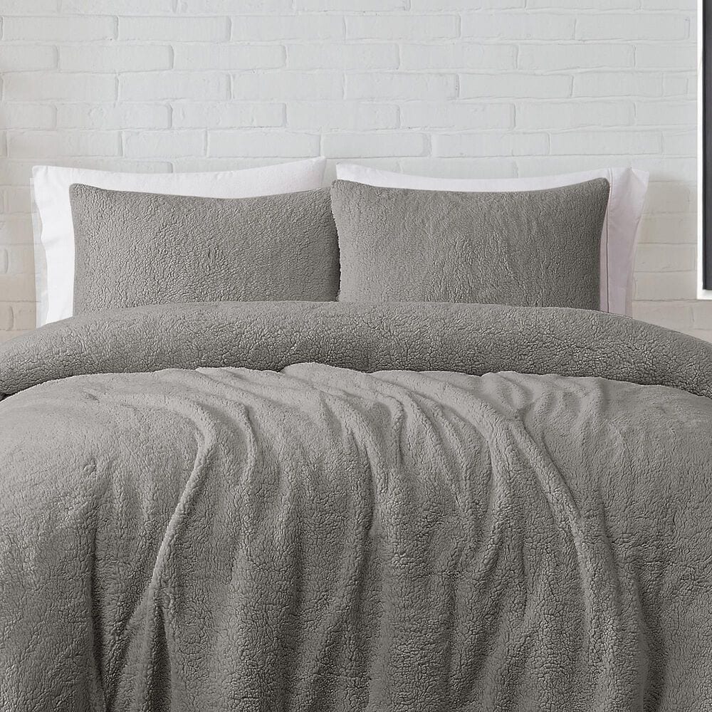 Pem America Marshmallow 3-Piece Full/Queen Comforter Set in Grey, , large