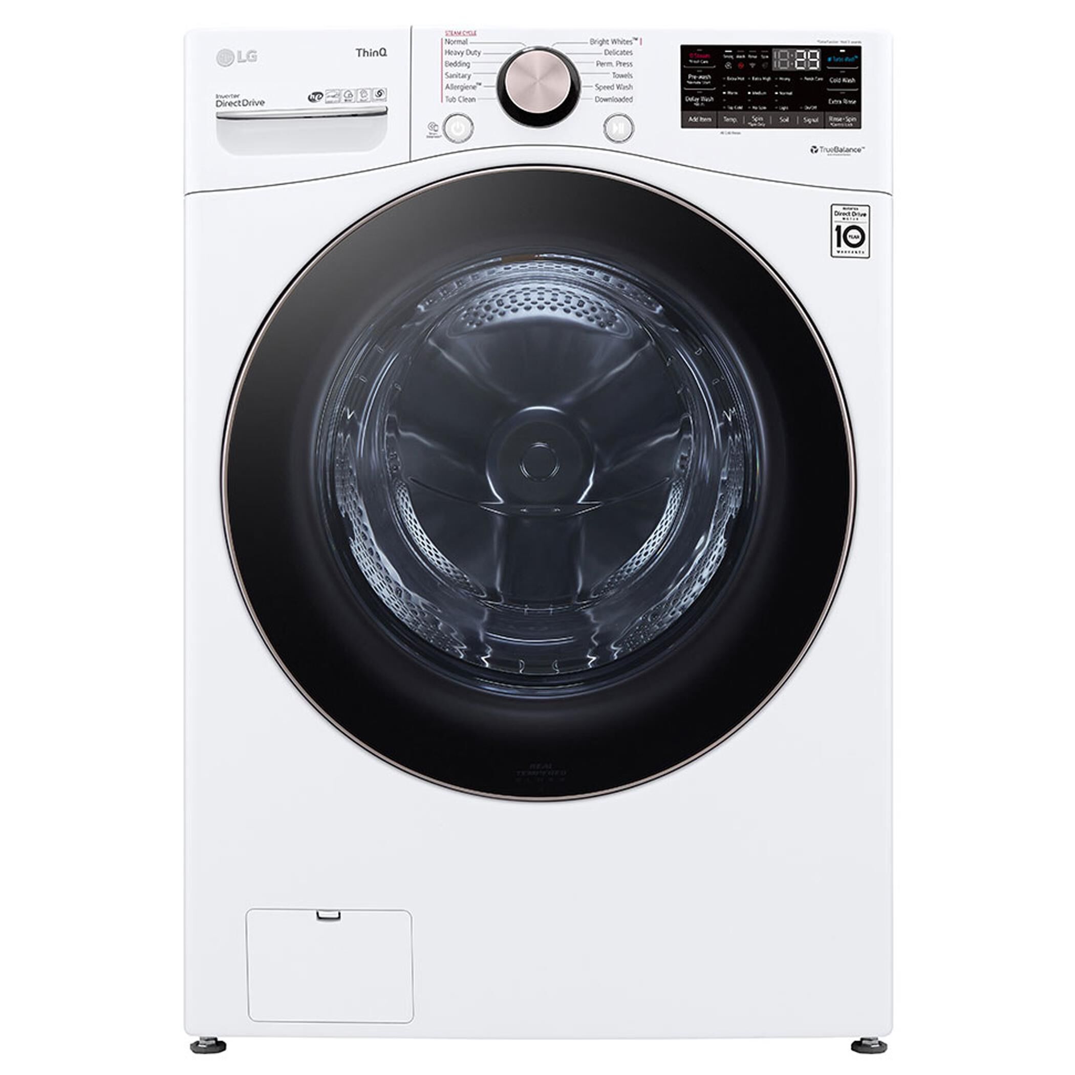Lg 4.5 cuft front load washer and 7.4 cuft gas dryer hot sale