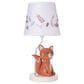Lambs and Ivy Treetop Fox Nursery Lamp in Rust and Cream, , large