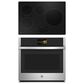 GE Profile 2-Piece Kitchen Package with Stainless Steel 30" Smart Built-In Convection Single Wall Oven with CookCam and Black Induction Cooktop, , large
