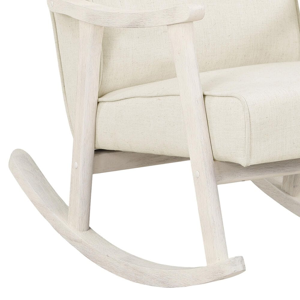 OSP Home Gainborough Rocker with Antique White Frame in Linen, , large