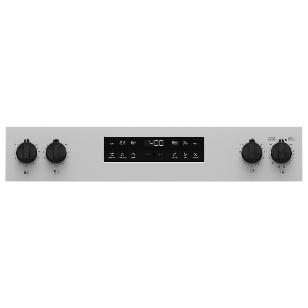 GE Appliances 30&quot; Freestanding Electric Range with Self-Clean and 4 Burners in Stainless Steel and Black, , large