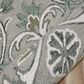 L&R Resources Sinuous Floral Filigree 4" Round Taupe, Gray and Blue Area Rug, , large