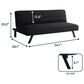 Lifestyle Solutions Dakota Convertible Sofa in Black, , large