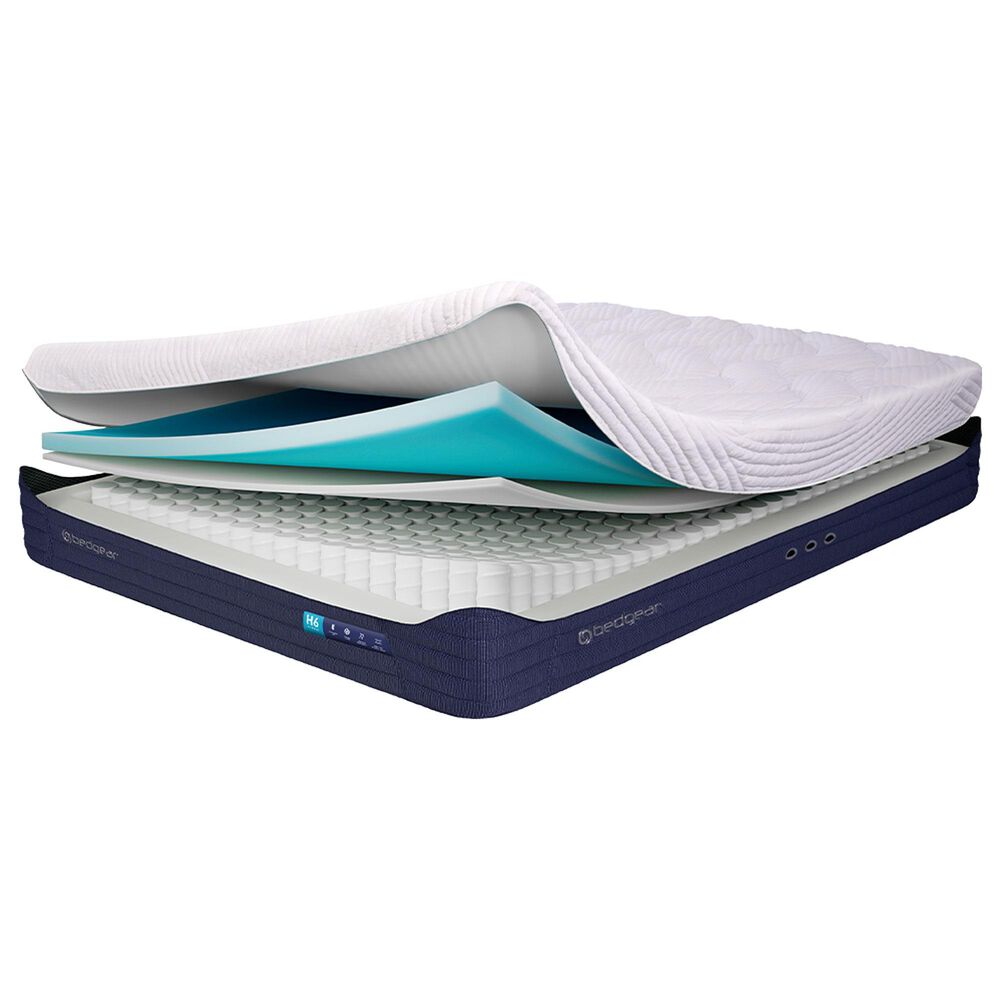 Bedgear H6 Hybrid Plush Pillow Top Queen Mattress in a Box, , large