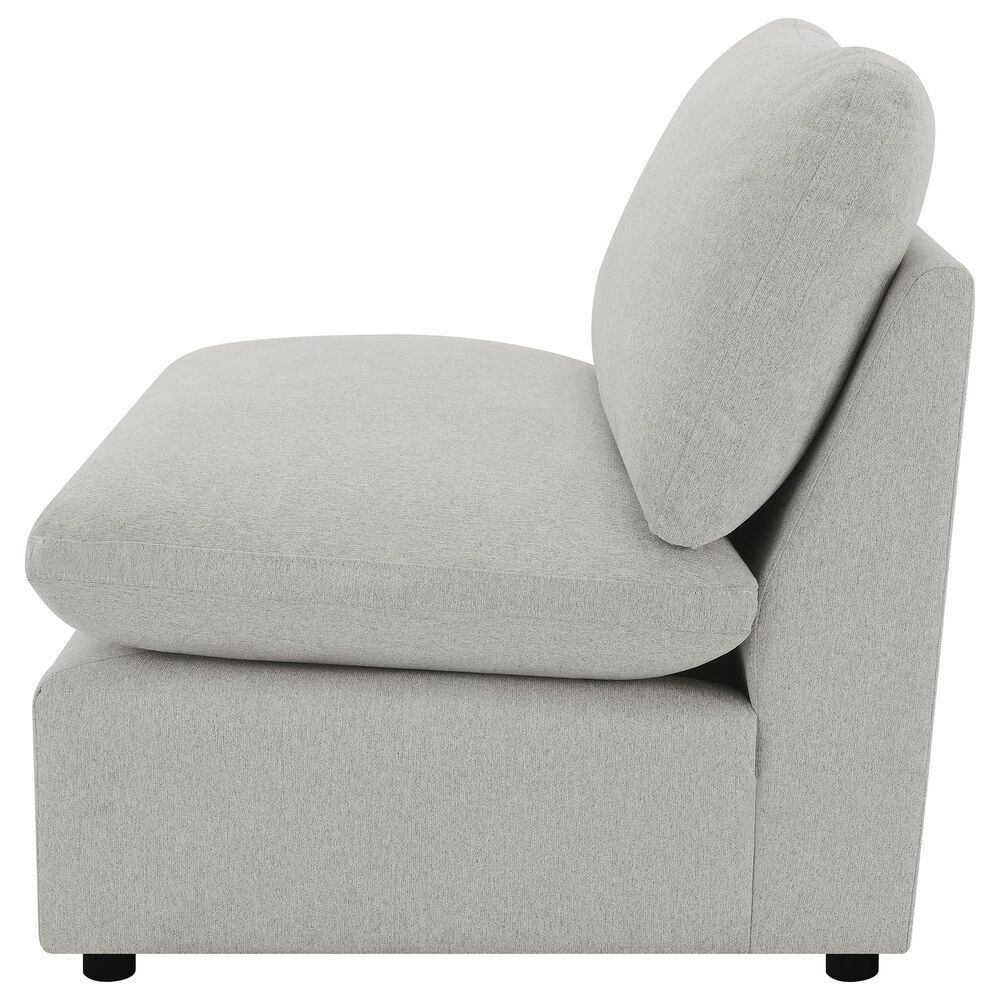 Coaster Collins Modular Armless Chair in Grey, , large