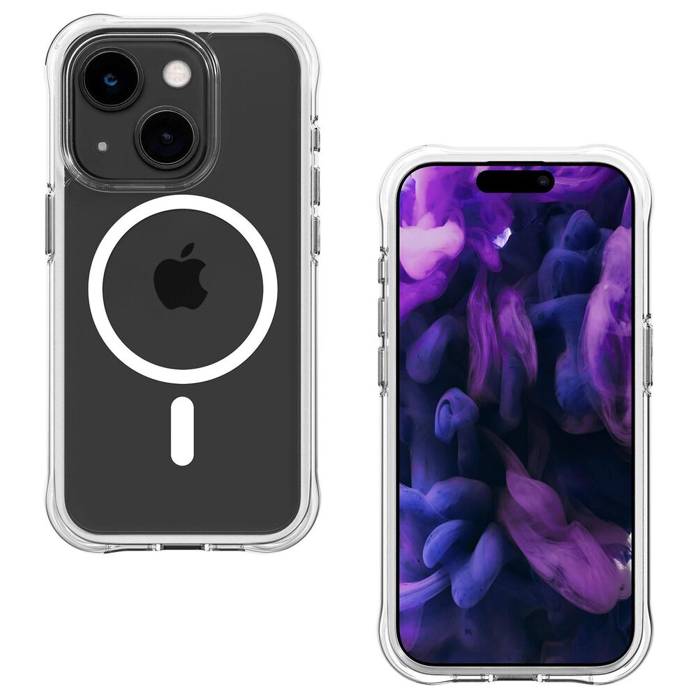 LAUT Aero Protect Case for Apple iPhone 15 in White and Crystal Clear, , large