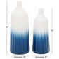 Novogratz 16" Coastal Vase in Royal Blue and White (Set of 2), , large