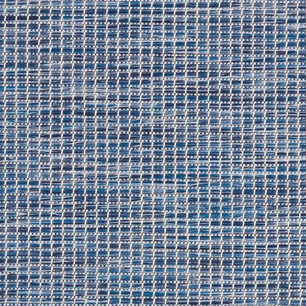 Nourison Positano 6&#39; Round Navy Blue Indoor/Outdoor Area Rug, , large