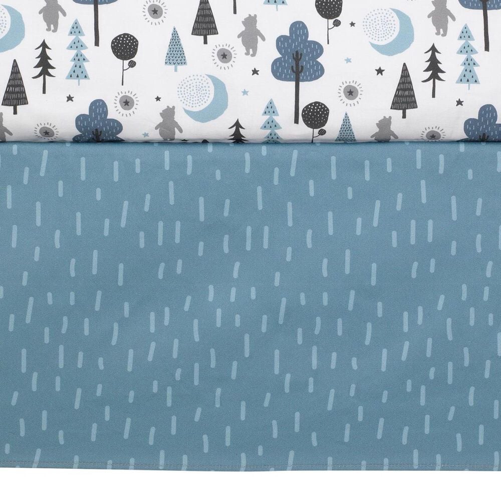 Lambs and Ivy Pooh Bear 3-Piece Crib Bedding Set in Blue and Gray, , large