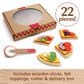 Fisher Price 22-Piece Wooden Pizza, , large