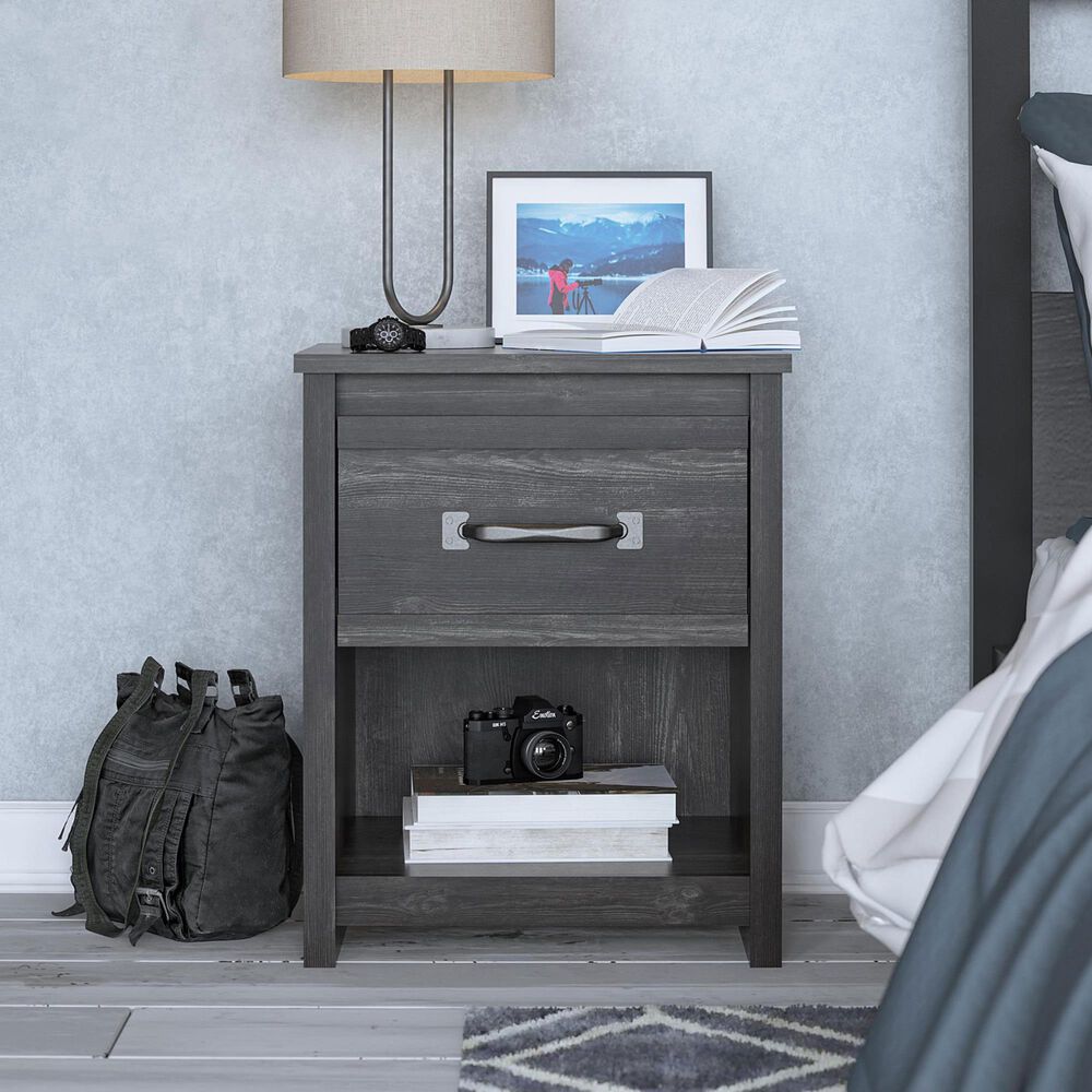 DHP Derringer 1 Drawer 1 Shelf Nightstand in Revenant Pine, , large