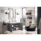 James Martin Vanities Alicante 39.5" Single Bathroom Vanity in Grey Smoke with 5 cm White Glossy Resin Top and Rectangular Sink, , large