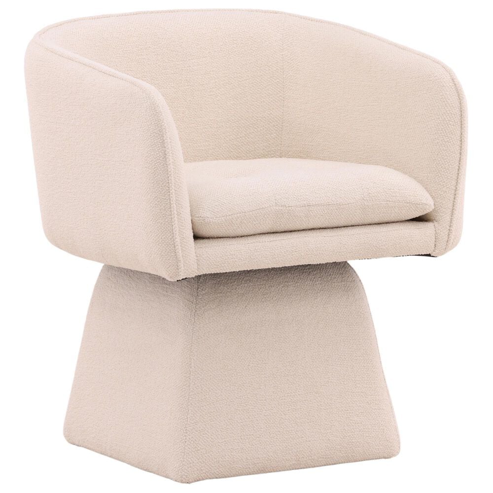 Blue Sun Designs Jonie Swivel Arm Chair in Cream, , large