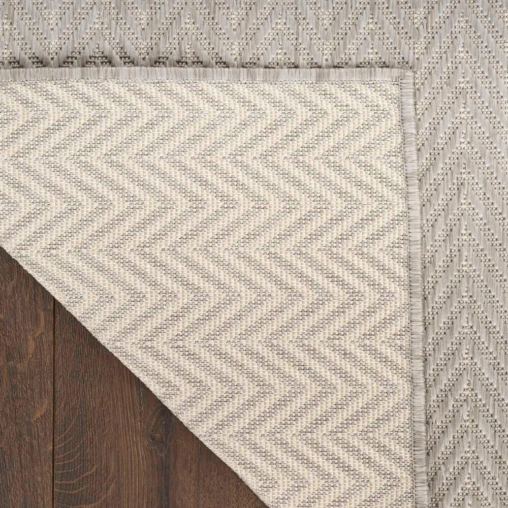 Nourison Horizon HOZ02 Grey 2&#39; x 6&#39; Indoor/Outdoor Runner, , large