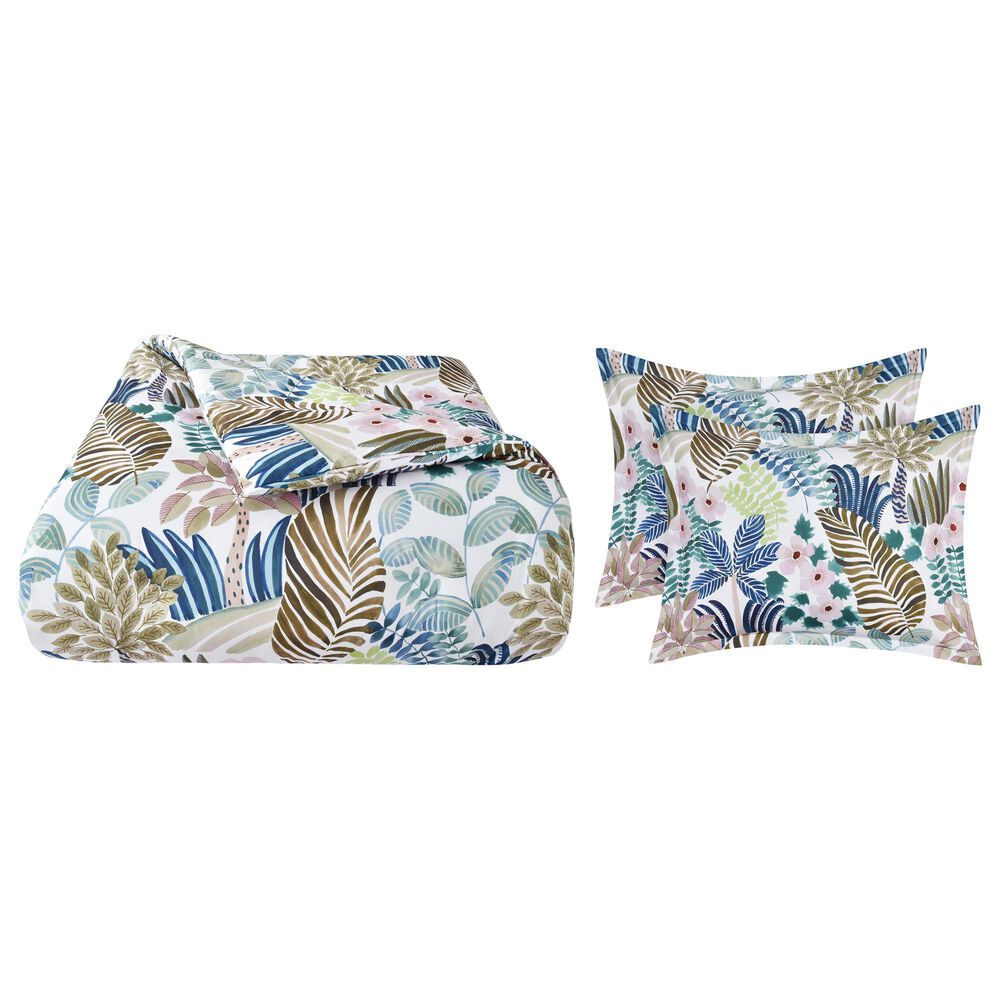 J. Queen New York Rainforest 3-Piece Full/Queen Comforter Set in Teal, , large