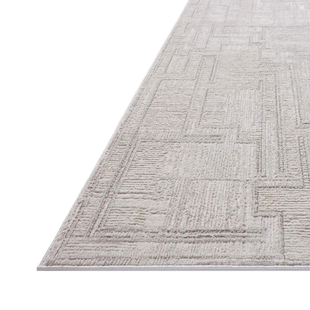 Loloi Hollis Gray and Ivory 5'3" x 7'6" Area Rug, , large