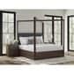 Ashley Dilenno California King Canopy Bed in Dark Brown, , large