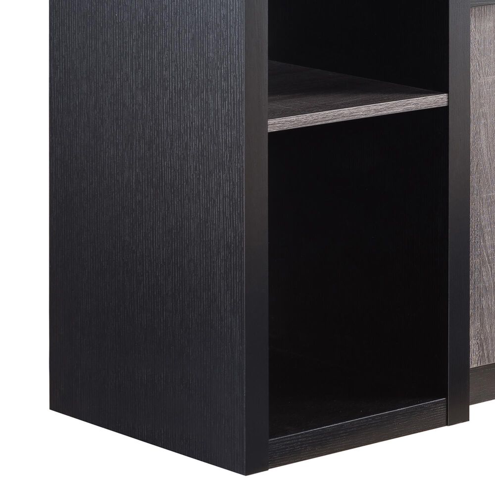 Furniture of America Landers Wine Cabinet in Gray and Dark Taupe, , large