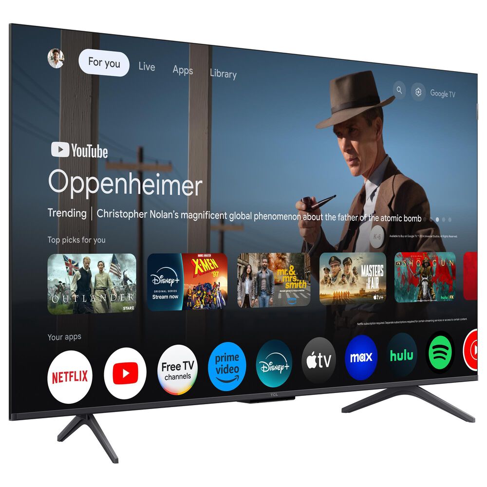 TCL 50" Class QM6K Series QD-Mini LED QLED 4K UHD in Black - Smart Google TV, , large