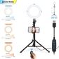 Bower 8" Ring Light Studio Kit with 51" Extendable Tripod, , large
