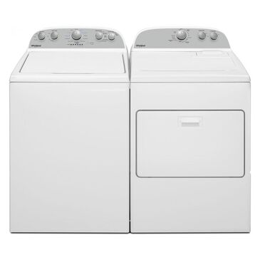 Whirlpool 3.9 Cu. Ft. Top Load Washer and a 7 Cu. Ft. Electric Dryer in White, , large