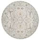 Surya Dresden Taupe, Off-White, Dusty Sage, Deep Teal, Olive, Light Gray and Mustard 7"10" Round Area Rug, , large