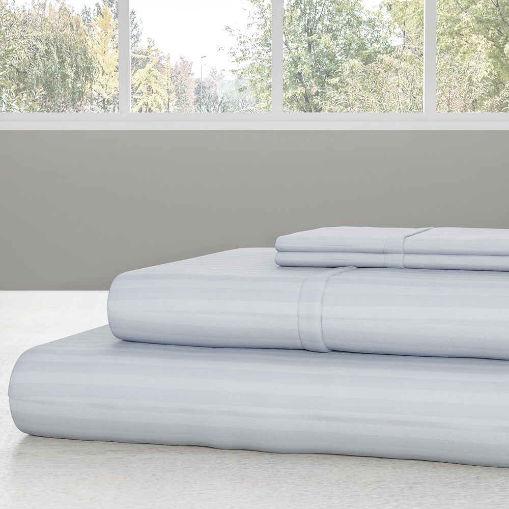 Timberlake Lavish Home 4-Piece Full Sheet Set in Light Blue, , large