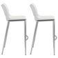Zuo Modern Ace Bar Stool in White (Set of 2), , large