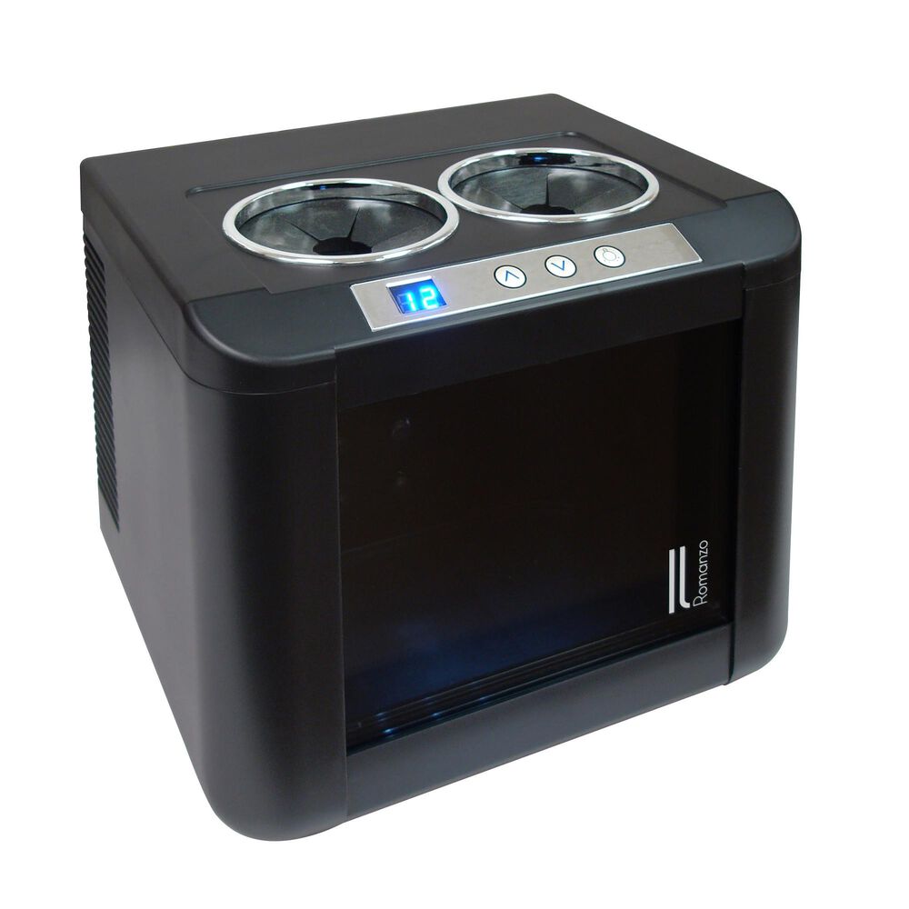 Vinotemp 12 Inch Wide 2 Bottle Capacity Free Standing Wine Cooler with Thermoelectric Technology in Black, , large