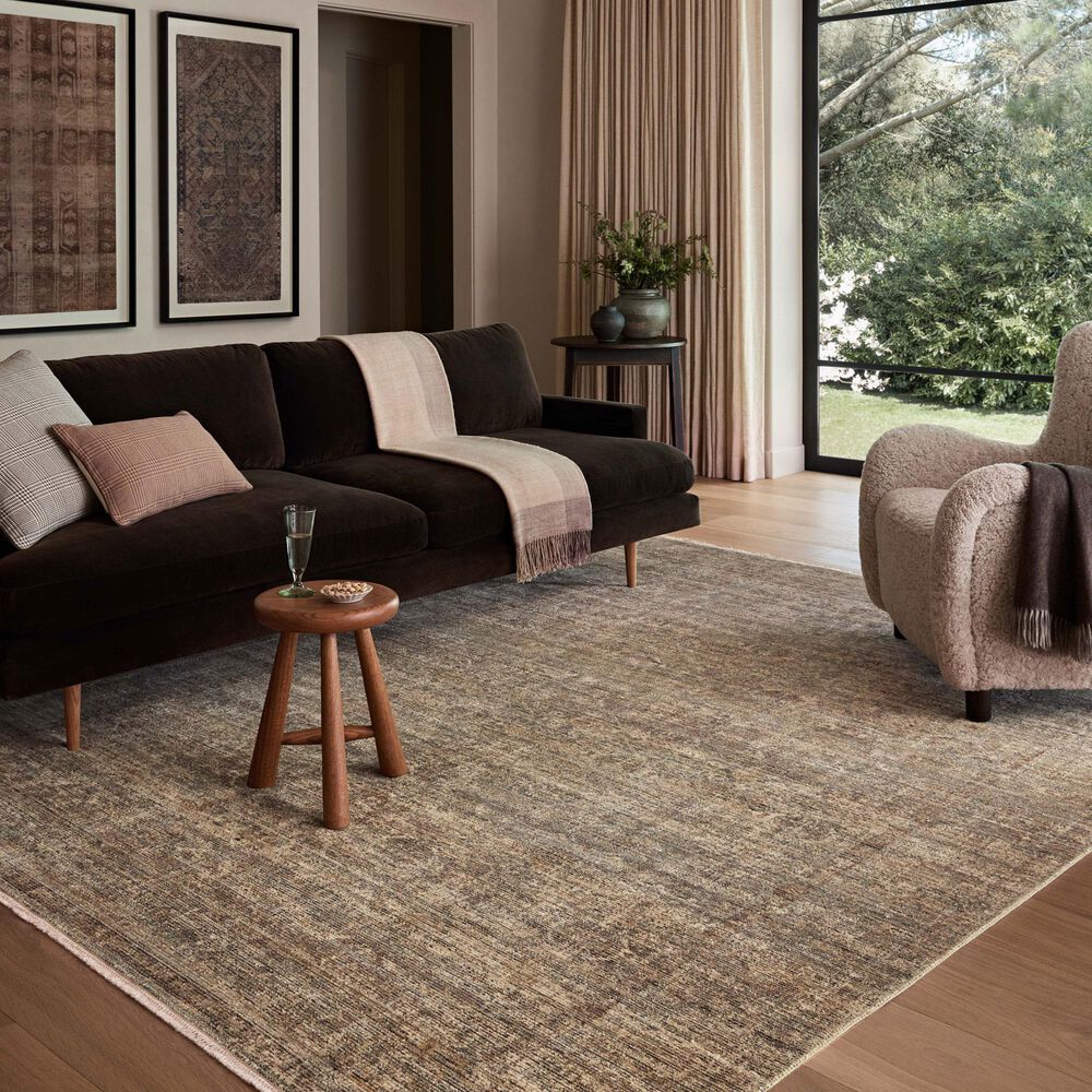 Amber Lewis x Loloi Molly Tobacco and Sage 3&#39; x 5&#39; Area Rug, , large