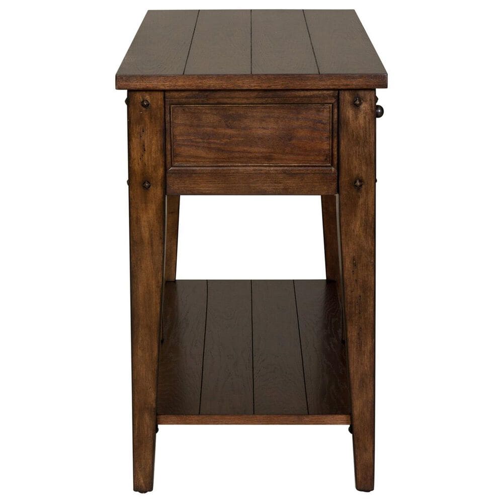 Belle Furnishings Lake House Sofa Table in Rustic Brown, , large
