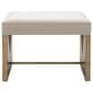 Bassett Mirror Company Laurent Accent Stool in Brown Ash Burl, , large
