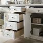 James Martin Vanities Bristol 72" Double Bathroom Vanity in Bright White with 3 cm Eternal Jasmine Pearl Quartz Top and Rectangular Sinks, , large