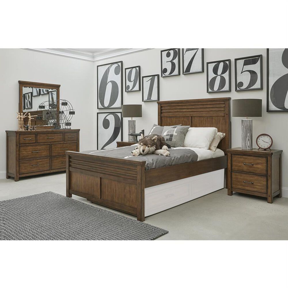 Samuel Lawrence Cambridge Twin Panel Bed without Trundle in Brown, , large
