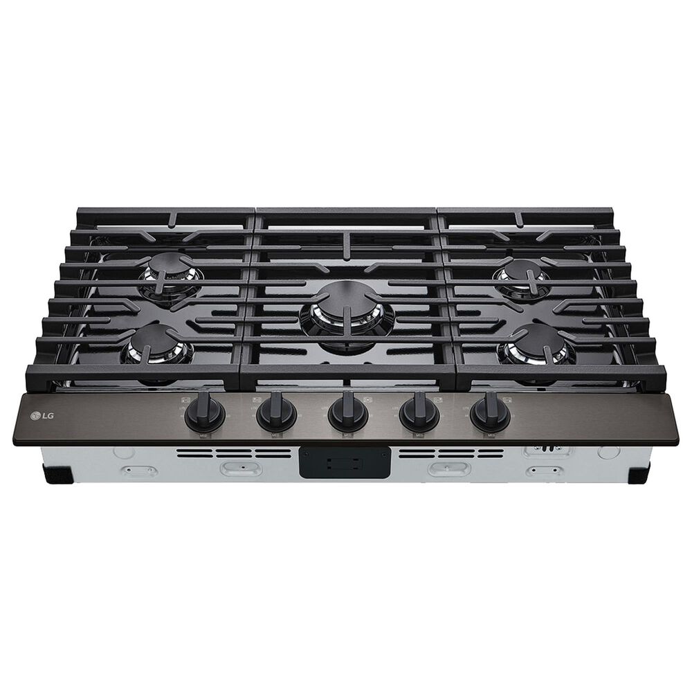 LG 36&quot; Gas Cooktop with Ultraheat 20K BTU Burner In Black Stainless Steel, , large